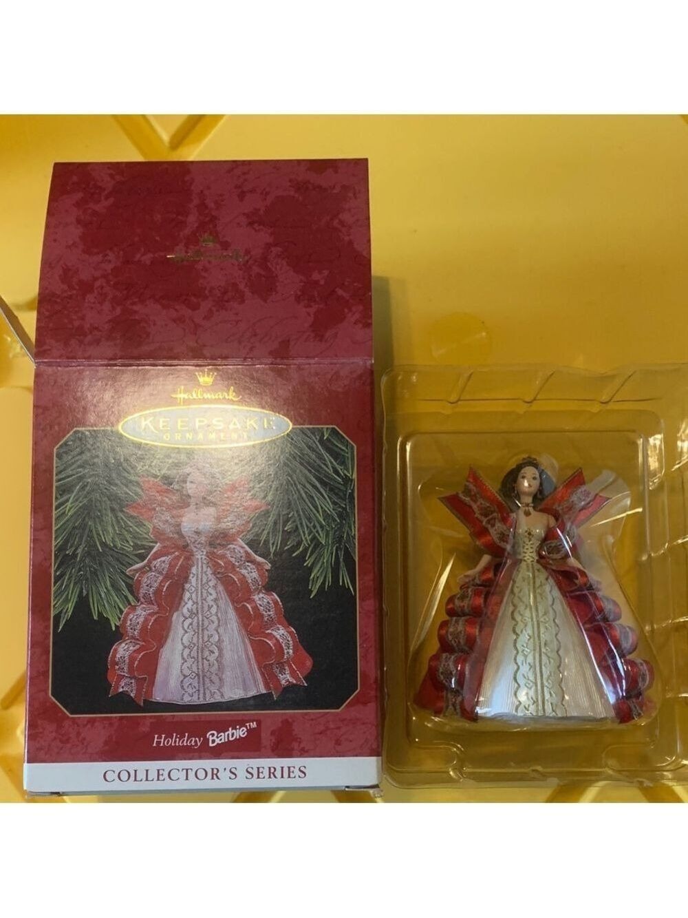 Vintage NIB 1997 Holiday Barbie Hallmark ornament